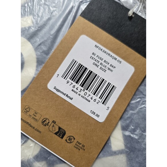 The Norh Face Base Camp Fuse Box Bag Tote Backpack Estate Blue Outdoor Hiking - Picture 3 of 5